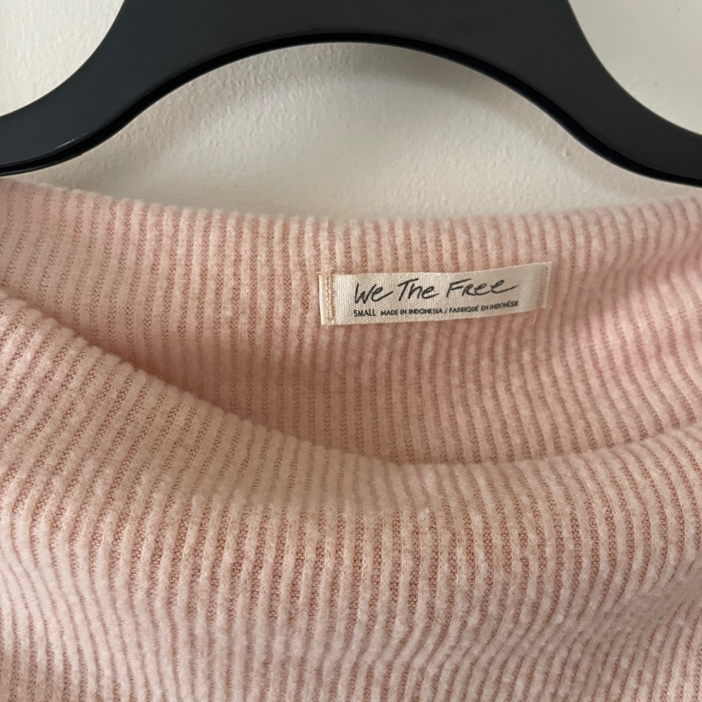 FREE PEOPLE Main Squeeze Brushed Hacci Top Drop Shoulder Sweater Women’s Small - Picture 6 of 12